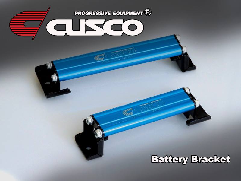 Cusco Billet Aluminum Battery Tie Down (Blue) - 2015-2026 Subaru WRX / 2015-2021 STI / 2013-2026 BRZ