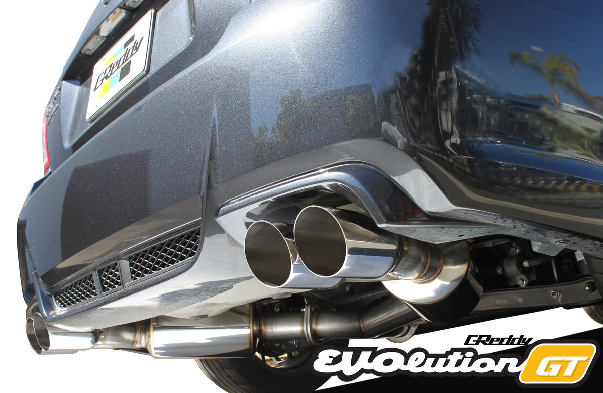 GReddy Evolution GT Cat-Back Exhaust (Sedan) - 2011-2014 Subaru STI