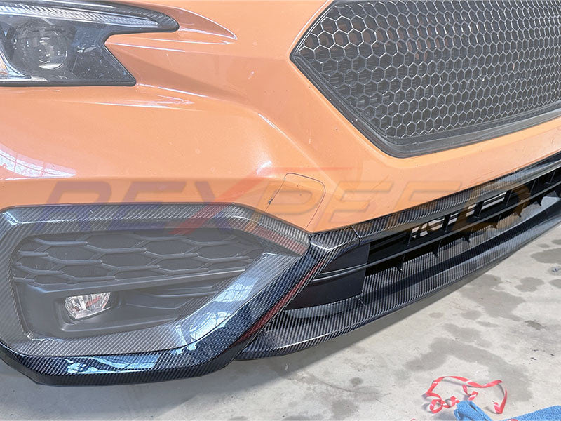 Rexpeed Dry Carbon Front Bumper Covers for 2022+ Subaru WRX VB