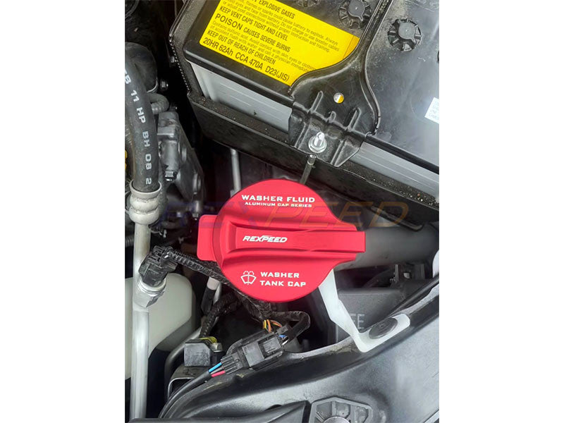 Rexpeed three-piece aluminum engine bay cap cover set