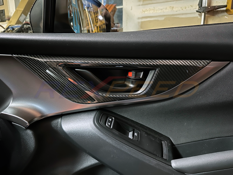 Rexpeed Dry Carbon Door Handle Trim Cover Set (4pcs) for 2022+ Subaru WRX VB