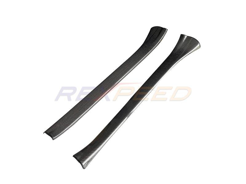 Rexpeed Dry Carbon Front Scuff Plate Covers for 2022+ Subaru WRX VB
