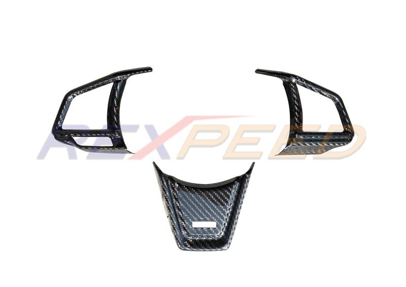 Rexpeed MT Dry Carbon Fiber Steering Wheel Cover for 2022+ Subaru WRX VB