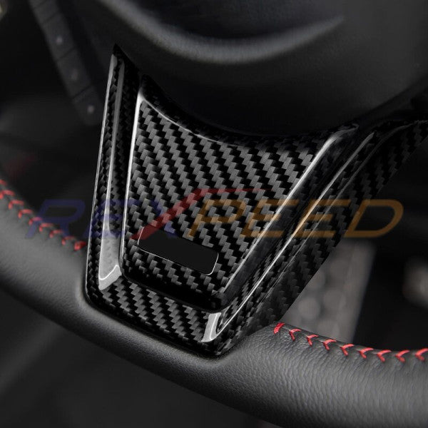 Rexpeed V2 Dry Carbon Steering Wheel Cover (AT / MT) for 2022+ Subaru WRX VB