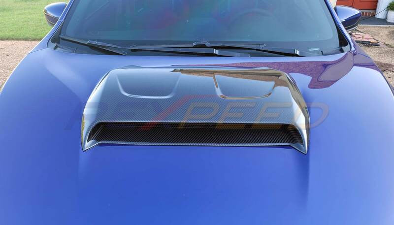Rexpeed V3 Carbon Fiber Hood Scoop Full Replacement for 2022+ Subaru WRX VB