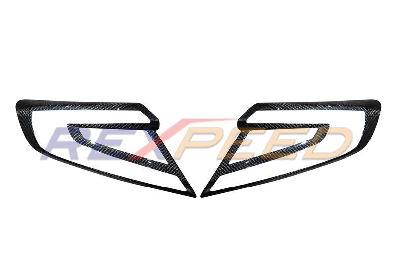 Rexpeed Dry Carbon Fiber Taillight Covers for 2022+ Subaru WRX VB