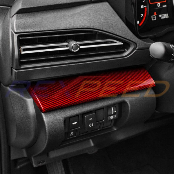 Rexpeed Dry Carbon Dash Trim Covers (LHD) for 2022+ Subaru WRX VB