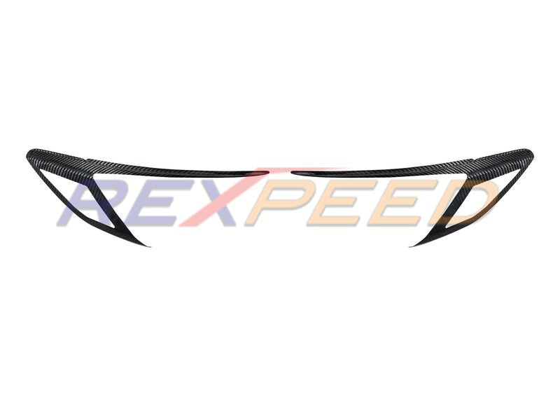 Rexpeed Dry Carbon Headlight Eyelid - Full wrapped with signal cutouts for 2022+ Subaru WRX VB