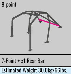 Cusco Safety 21 Steel Roll Cage 8-Point 2-Passenger Dash-Through - 2015-2021 Subaru WRX / 2015-2021 STI