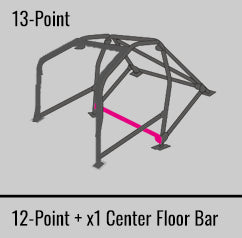 Cusco Safety 21 Steel Roll Cage 13-Point 2-Passenger Dash-Through - 2008-2014 Subaru WRX / 2008-2014 STI
