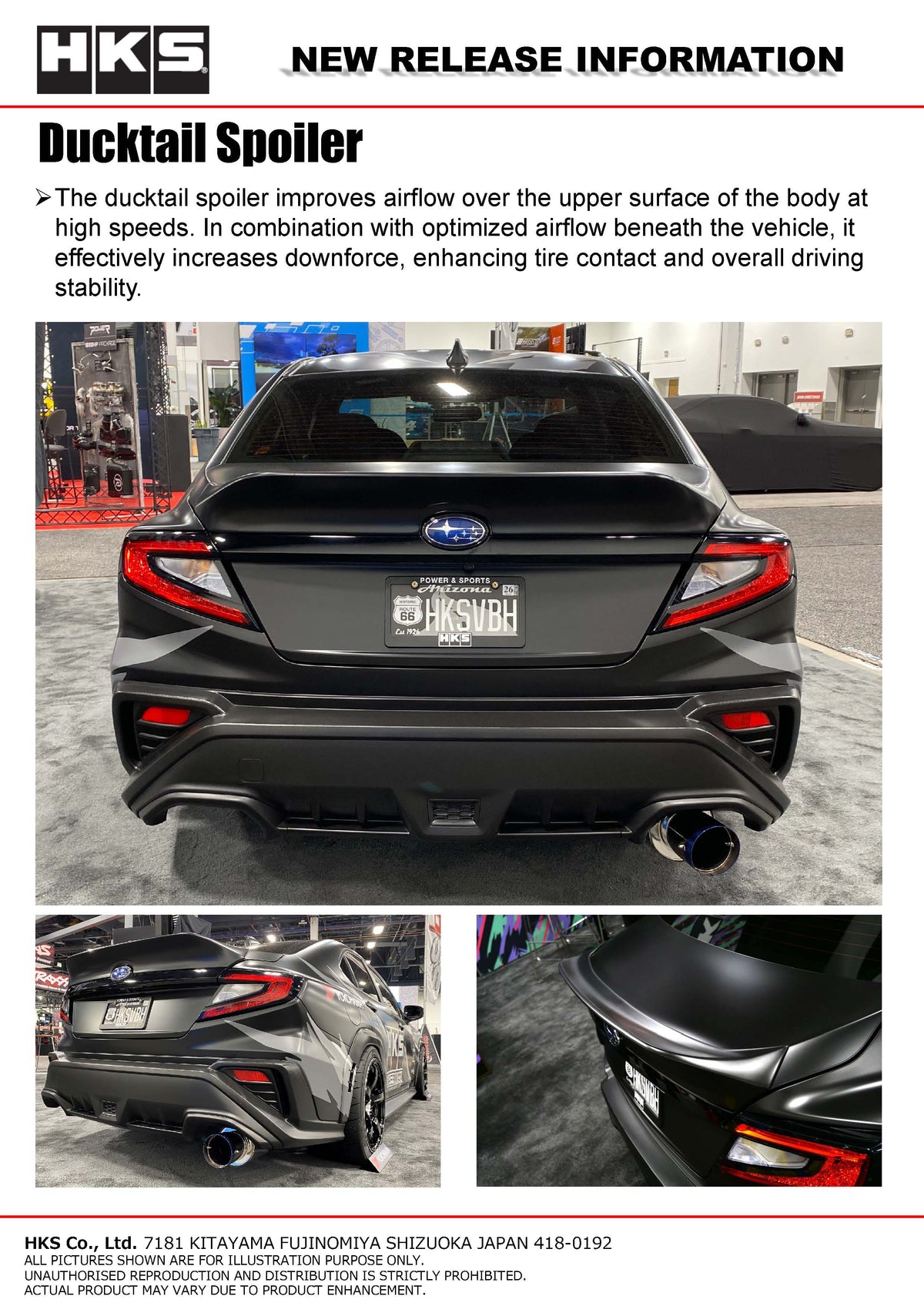 HKS Type-S Front Spoiler - 2022-2025 Subaru WRX