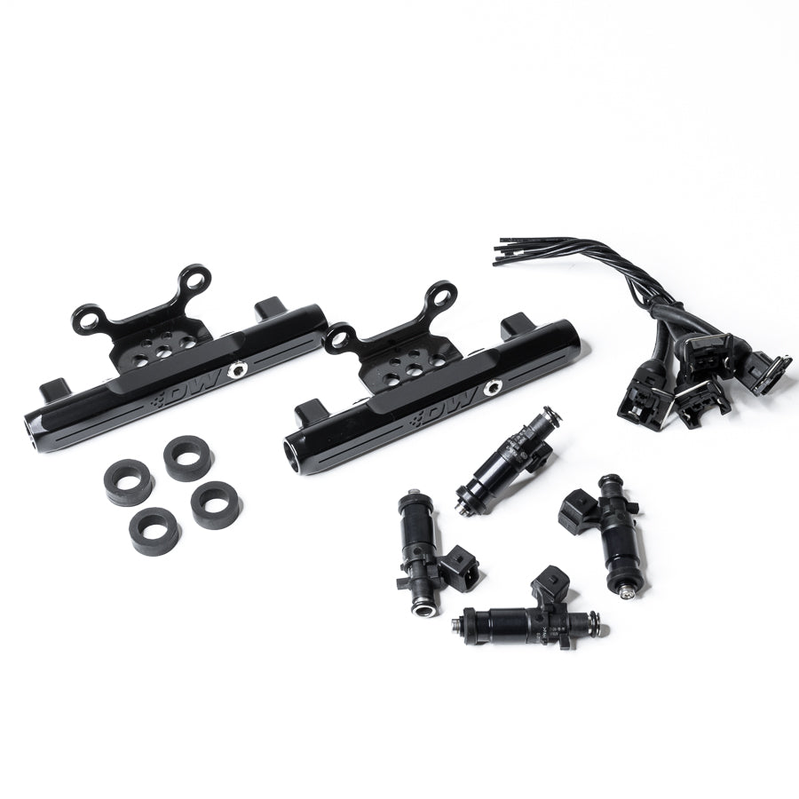 DeatschWerks Side Feed to Top Feed Fuel Rail Conversion Kit with 1200cc Injectors - 2004-2006 Subaru STI