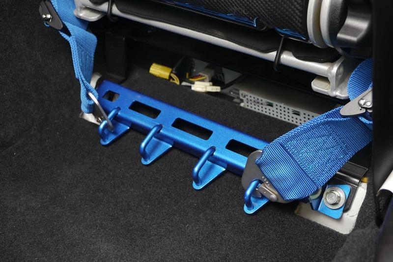 Cusco Power Brace Seat Rail Plus Set - 2015-2021 Subaru WRX / 2015-2021 STI