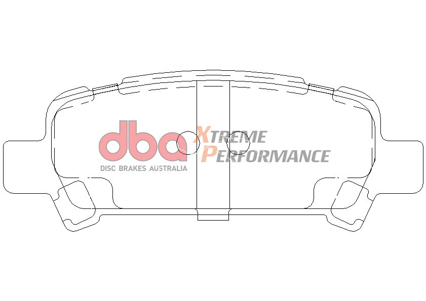 DBA XP650 Rear Brake Pads - 2002-2003 Subaru WRX