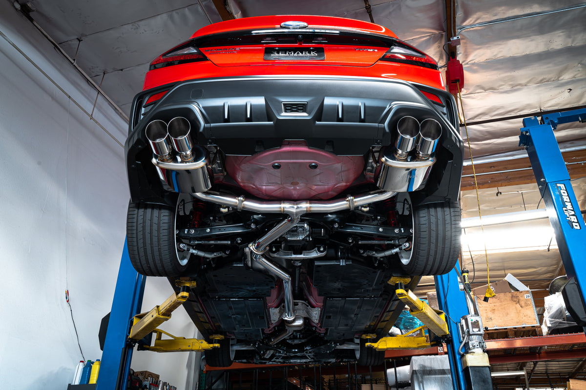 Remark Sports Touring Exhaust 4in Catback Non-Resonated Midpipe - 2022-2026 Subaru WRX