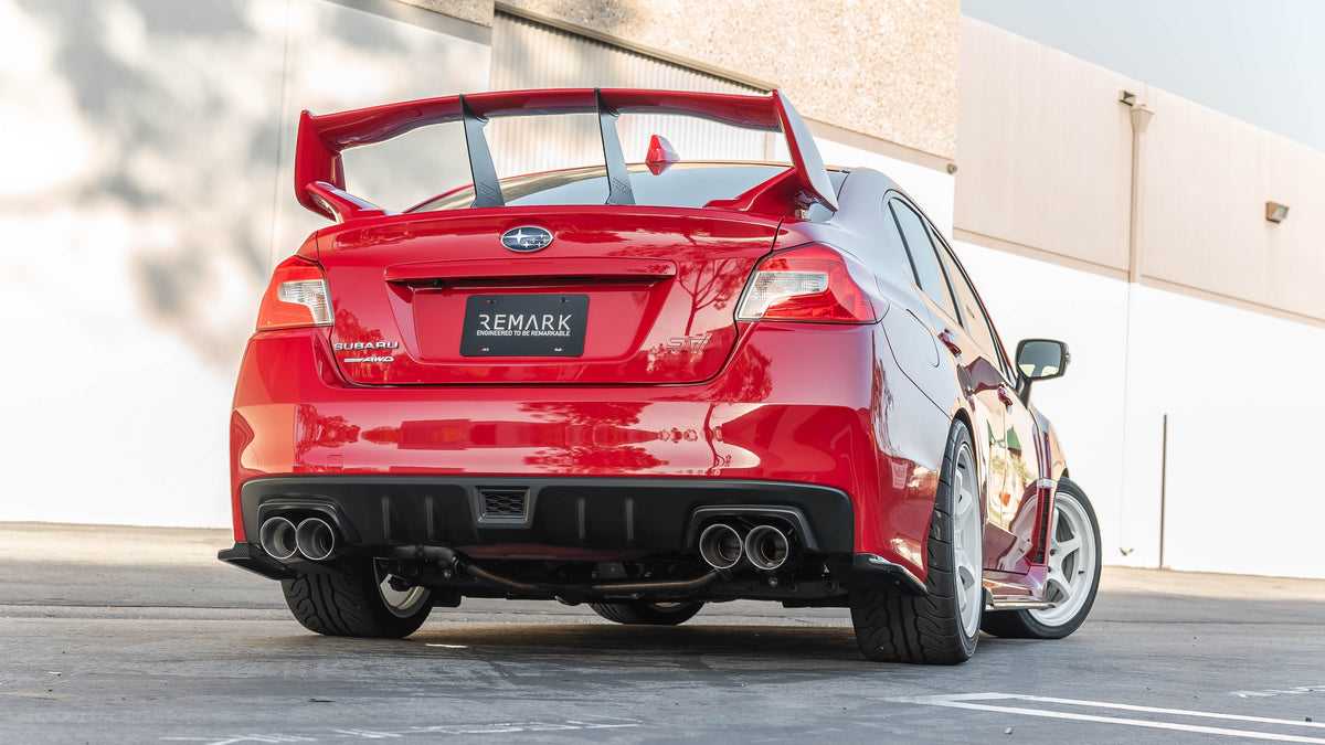 Remark Axle-Back Exhaust 4in Double Wall - 2015-2021 Subaru WRX / 2015-2021 STI