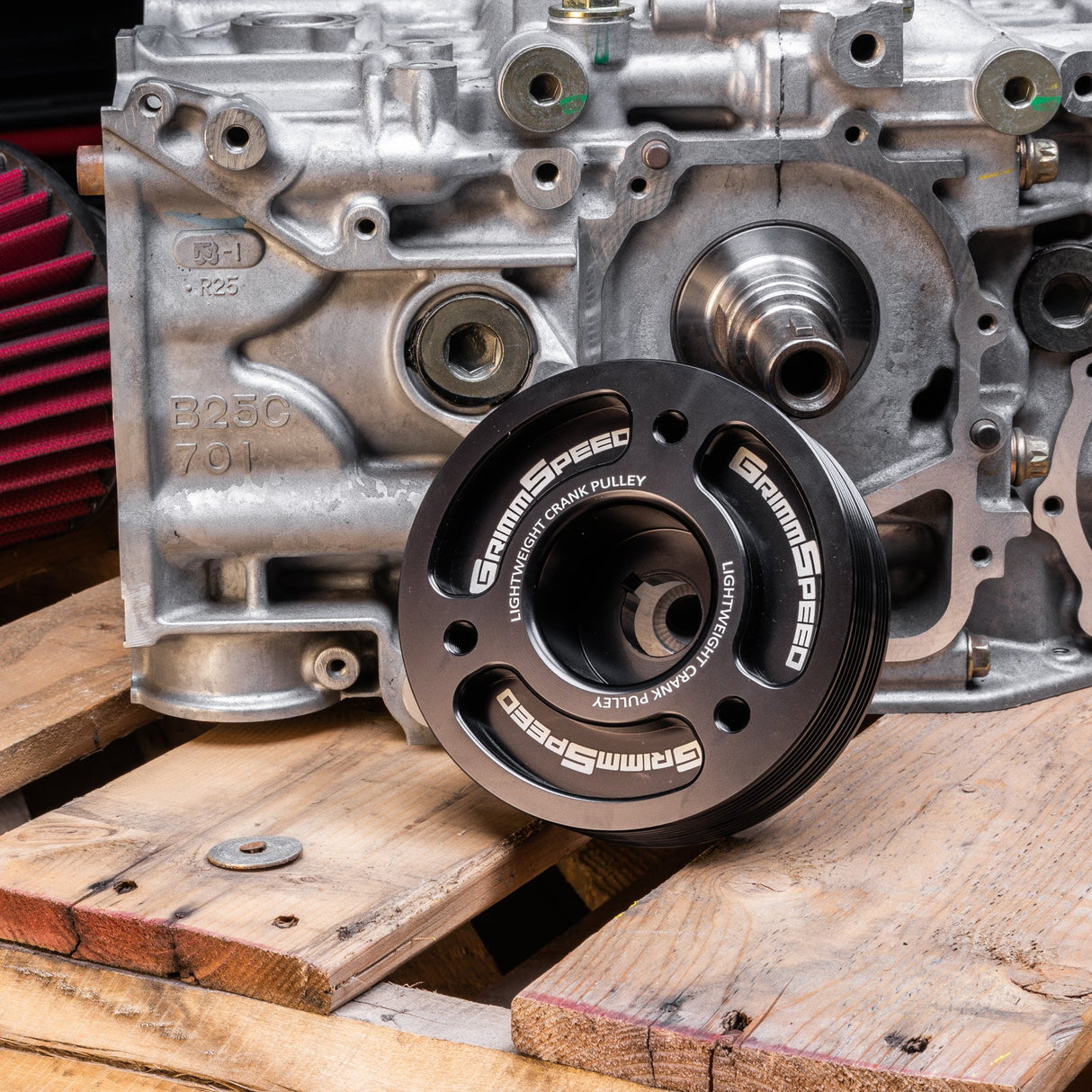 GrimmSpeed Lightweight Crank Pulley - Subaru EJ Engines - product image 3