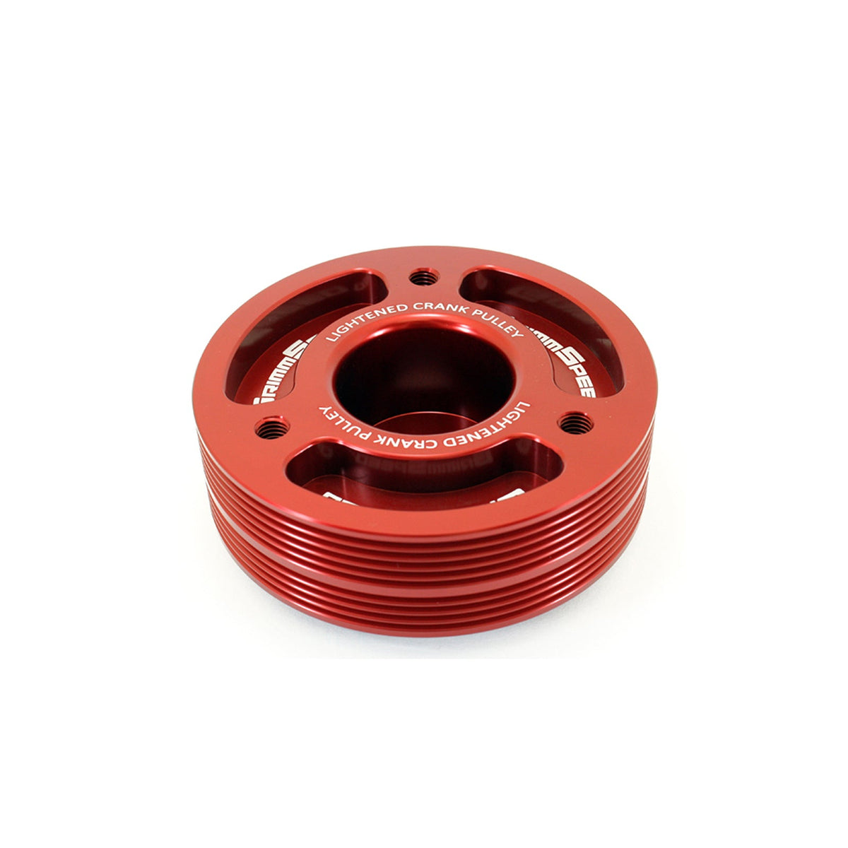 GrimmSpeed Lightweight Crank Pulley - Red - Subaru EJ Engines - product image 2