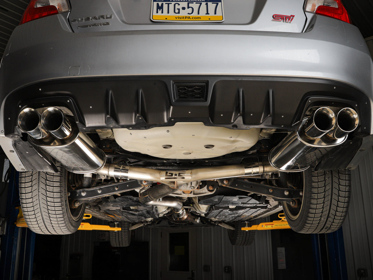 GrimmSpeed Gentlemans Exhaust V2 Resonated Catback - 2015-2021 Subaru WRX / STI