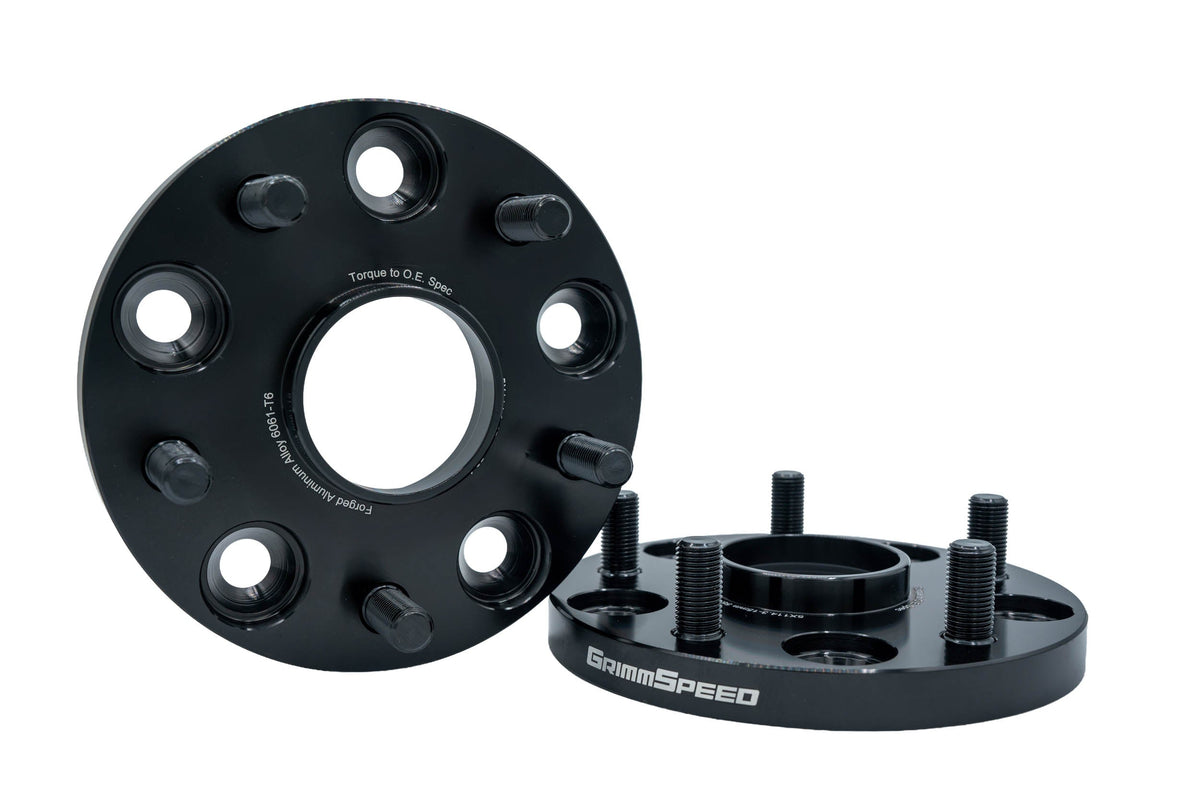 GrimmSpeed 5x114.3 25mm Wheel Spacer (Pair) - 2005-2021 Subaru STI / 2015-2026 WRX