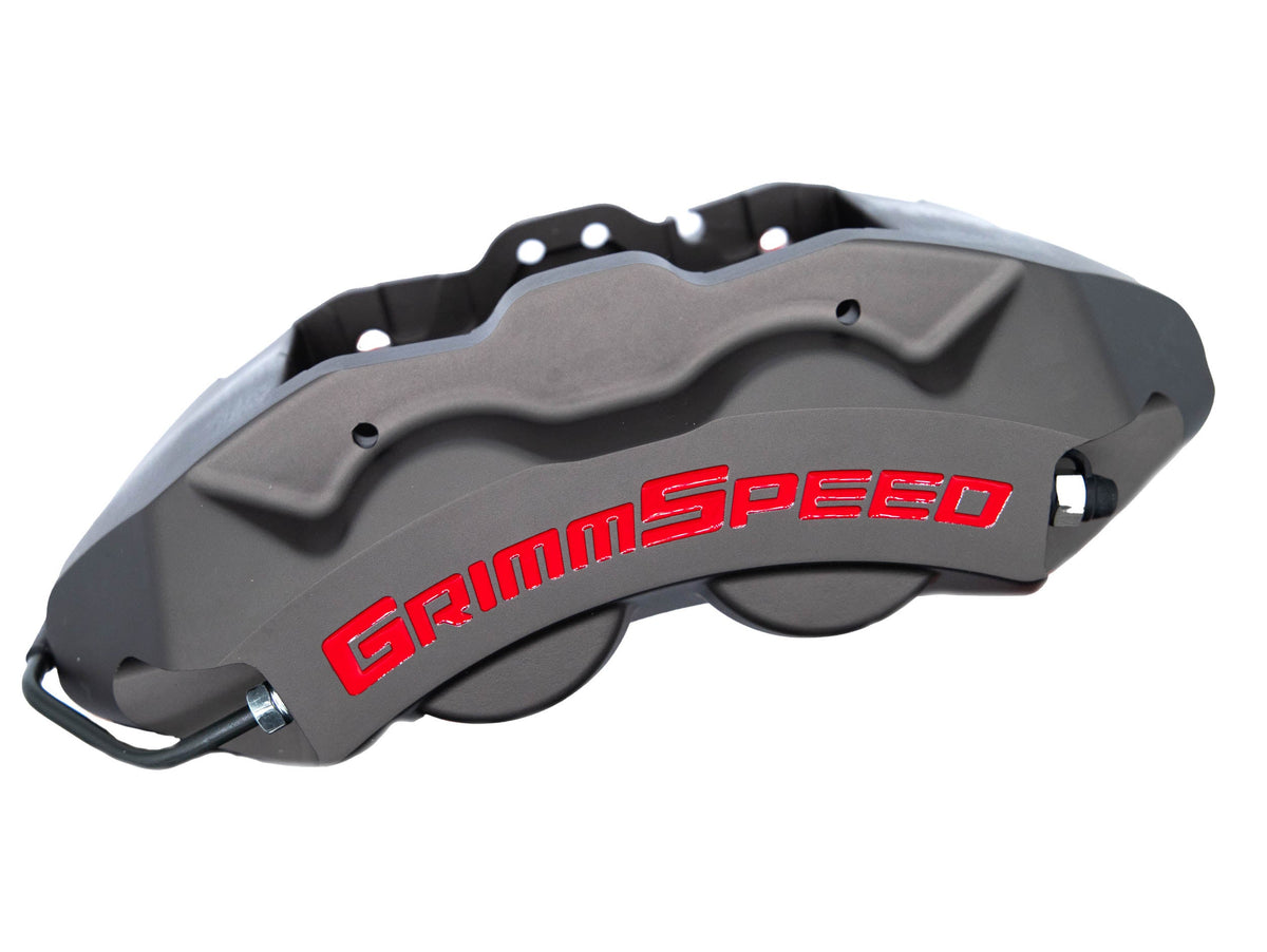 GrimmSpeed 4-Piston Brake Caliper Kit (For 340mm Rotor) - 2002-2021 Subaru WRX / STI