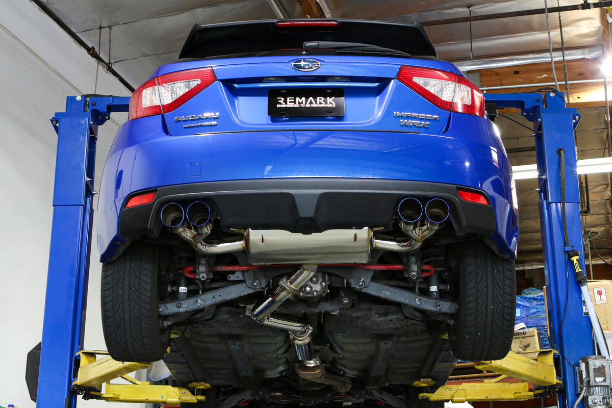 Remark Sports Touring Spec Catback Exhaust with Resonator Hatchback - 2008-2014 Subaru WRX / 2008-2014 STI