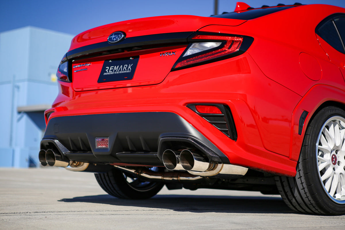 Remark RMK Design Carbon Fiber Exhaust Finisher - 2022-2026 Subaru WRX
