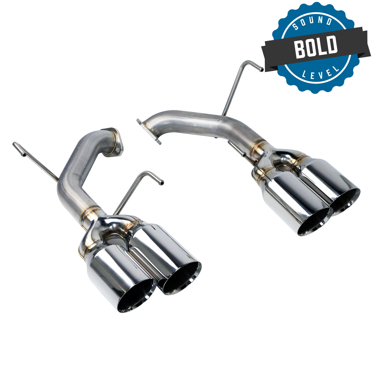 Remark Axle-Back Exhaust 4in Double Wall - 2015-2021 Subaru WRX / 2015-2021 STI