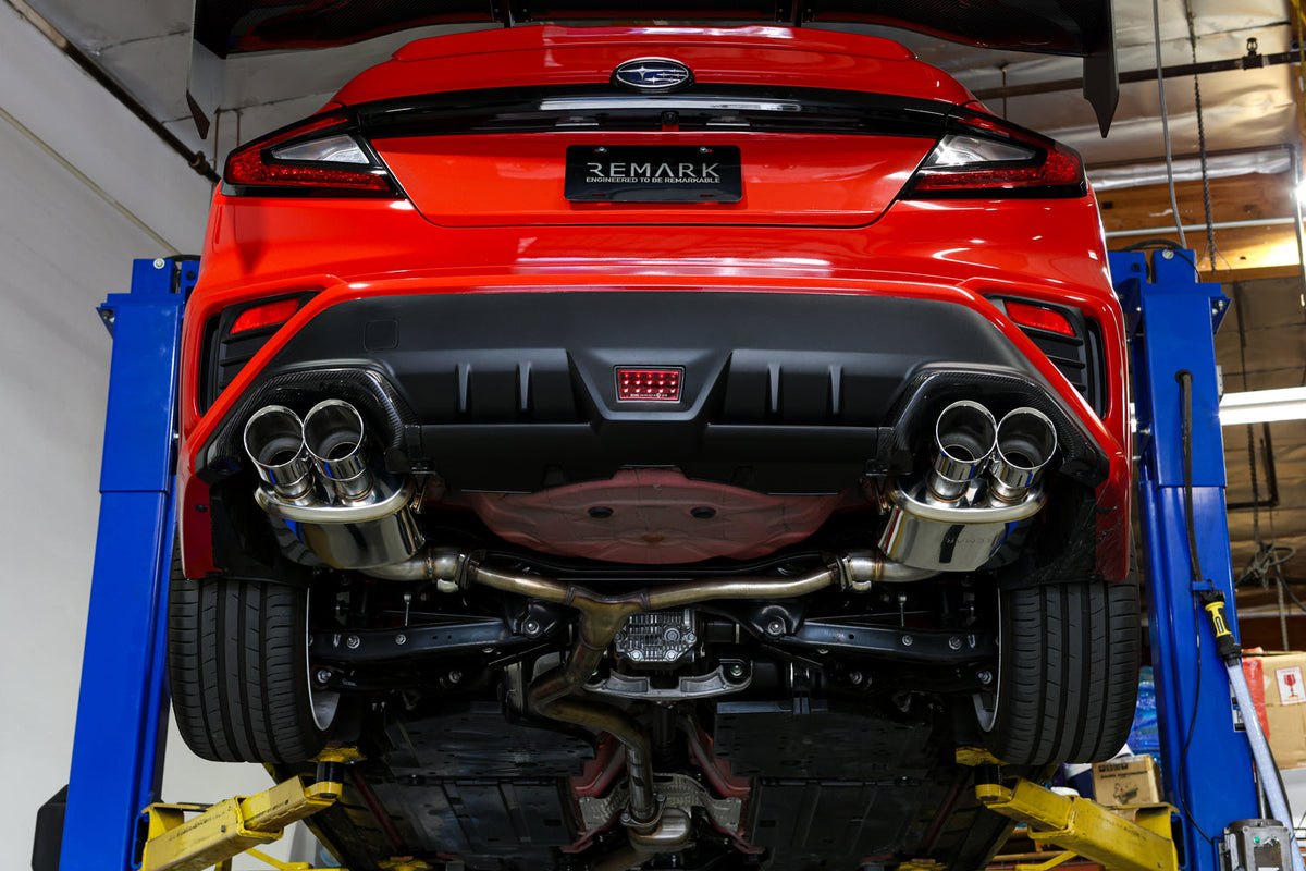 Remark Axle-Back Exhaust Muffler Version QUIET Spec Double Wall Muffler - 2022-2026 Subaru WRX