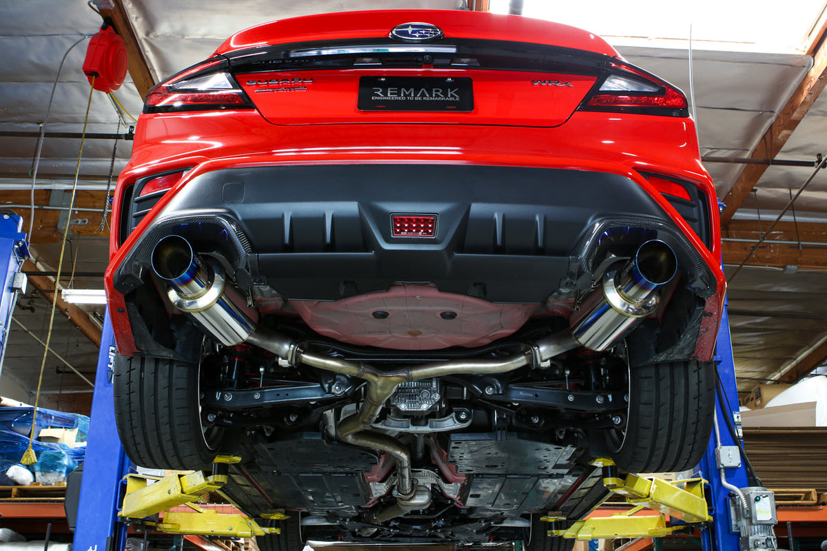 Remark Axle-Back Exhaust R1 Dual canisters - 2022-2026 Subaru WRX