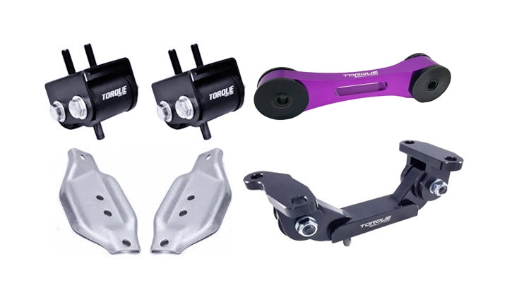 Torque Solution Engine Trans Pitch Mount Kit w/ Mount Plates - 2002-2014 Subaru WRX / 2004-2026 STI