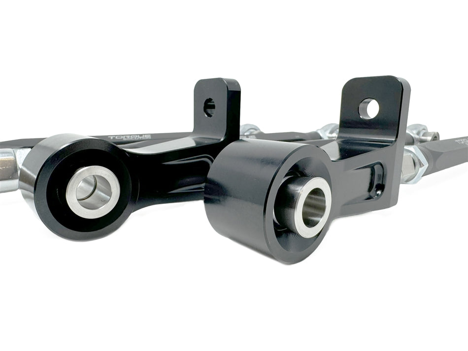 Torque Solution Rear Lateral Link Camber/Toe Arms (Black, Set of 4) - 2004-2007 Subaru Impreza WRX STI