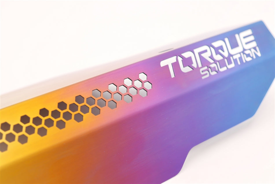 Torque Solution Titanium Engine Pulley Cover - 2002-2014 Subaru WRX