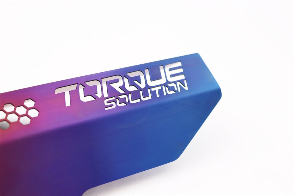 Torque Solution Titanium Engine Pulley Cover - 2002-2014 Subaru WRX