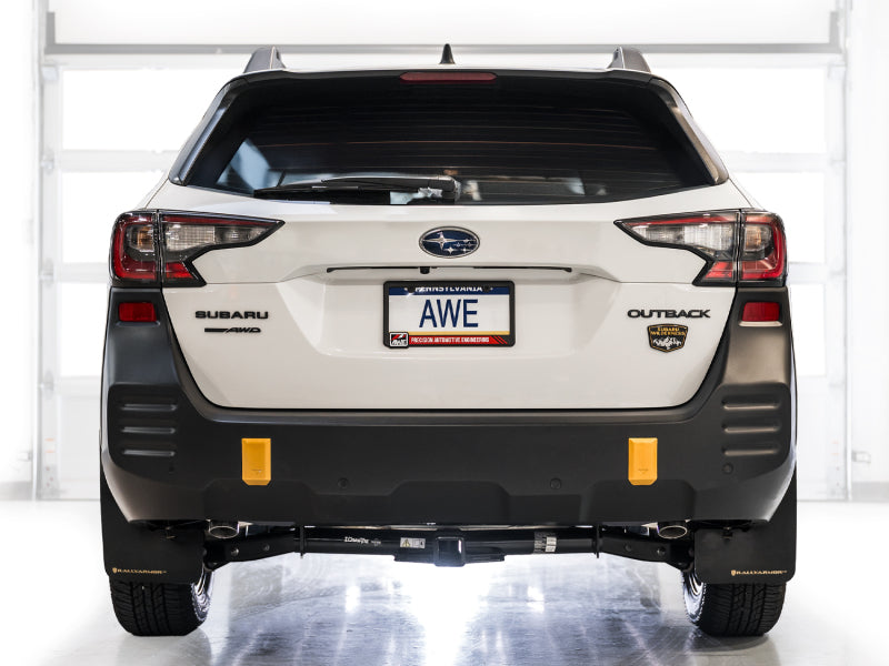 AWE Tuning 0FG Cat-Back Exhaust w/ Dual BashGuards - 2020-2025 Subaru Outback