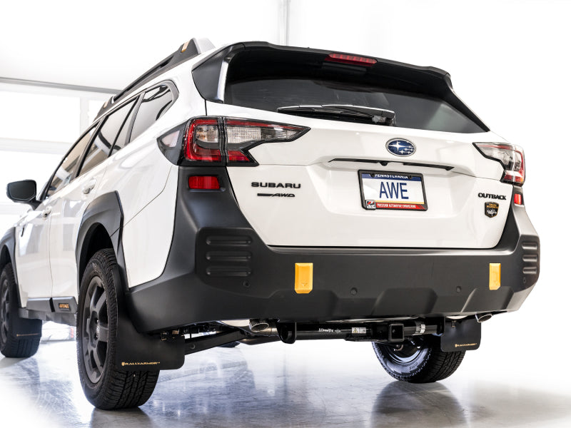 AWE Tuning 0FG Cat-Back Exhaust w/ Dual BashGuards - 2020-2025 Subaru Outback