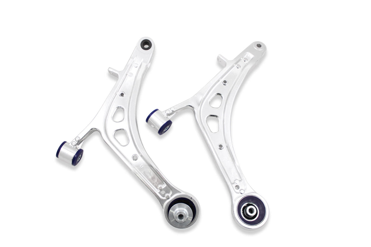 SuperPro Front Lower Alloy Control Arm Kit (Double Offset) - 2015-2021 Subaru WRX / 2015-2021 STI