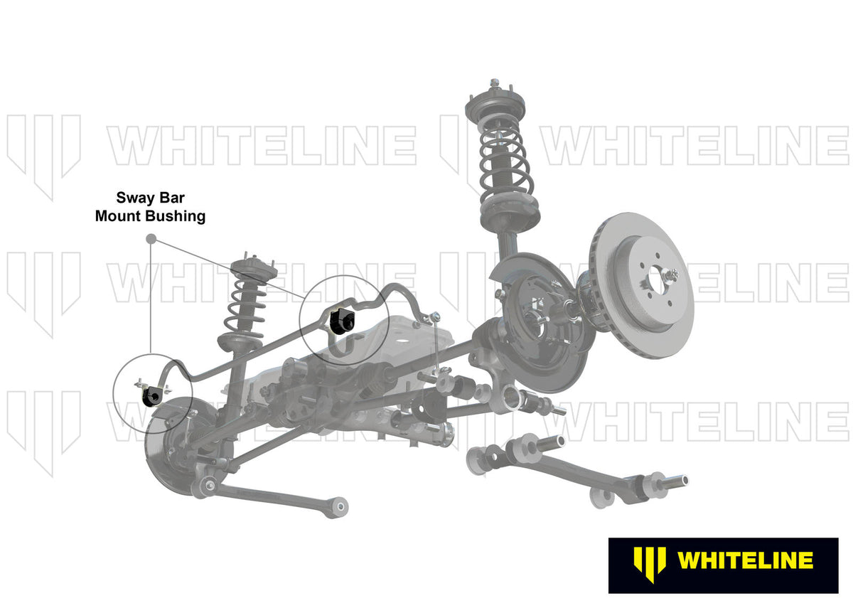 Whiteline Heavy-Duty 22 mm Rear Sway Bar Mount Kit - Subaru - product image 2