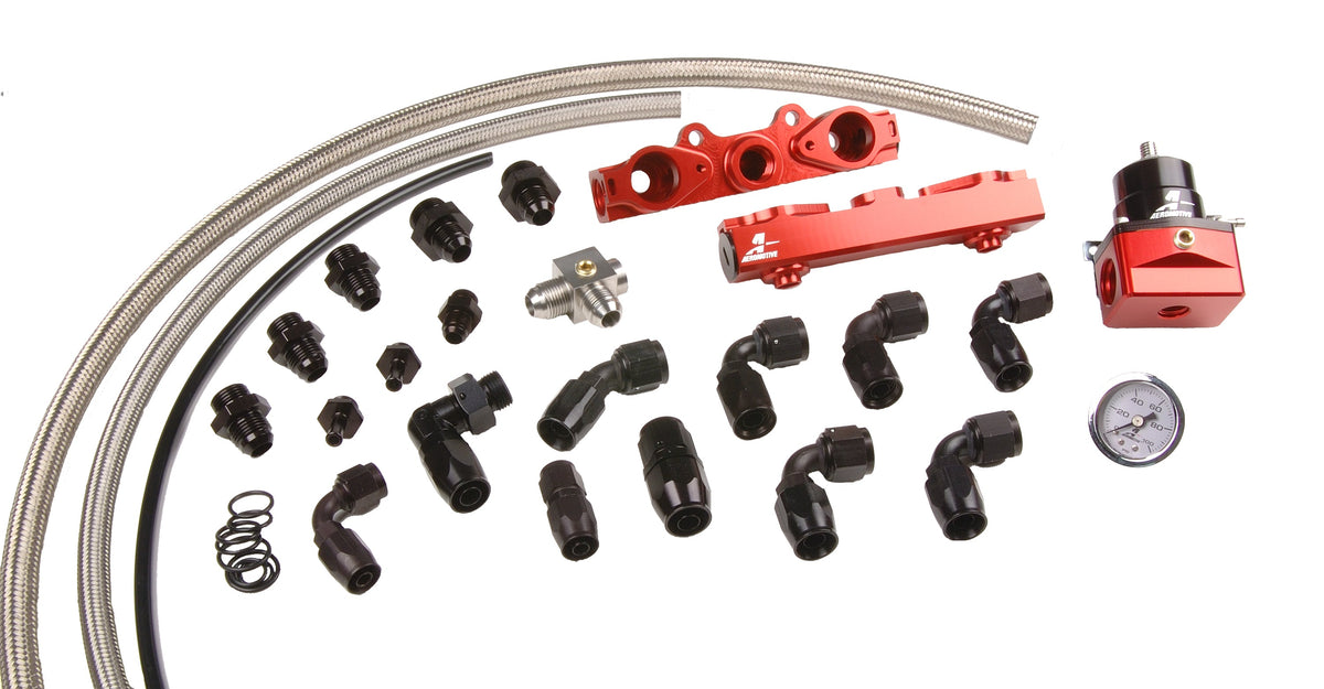Aeromotive Side Feed Fuel Rail System - 2004-2006 Subaru STI