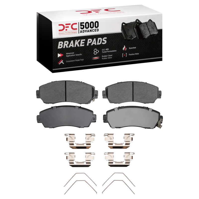 DFC Front 5000 Advanced Ceramic Brake Pads and Hardware Kit - 2016-2019 Subaru Legacy