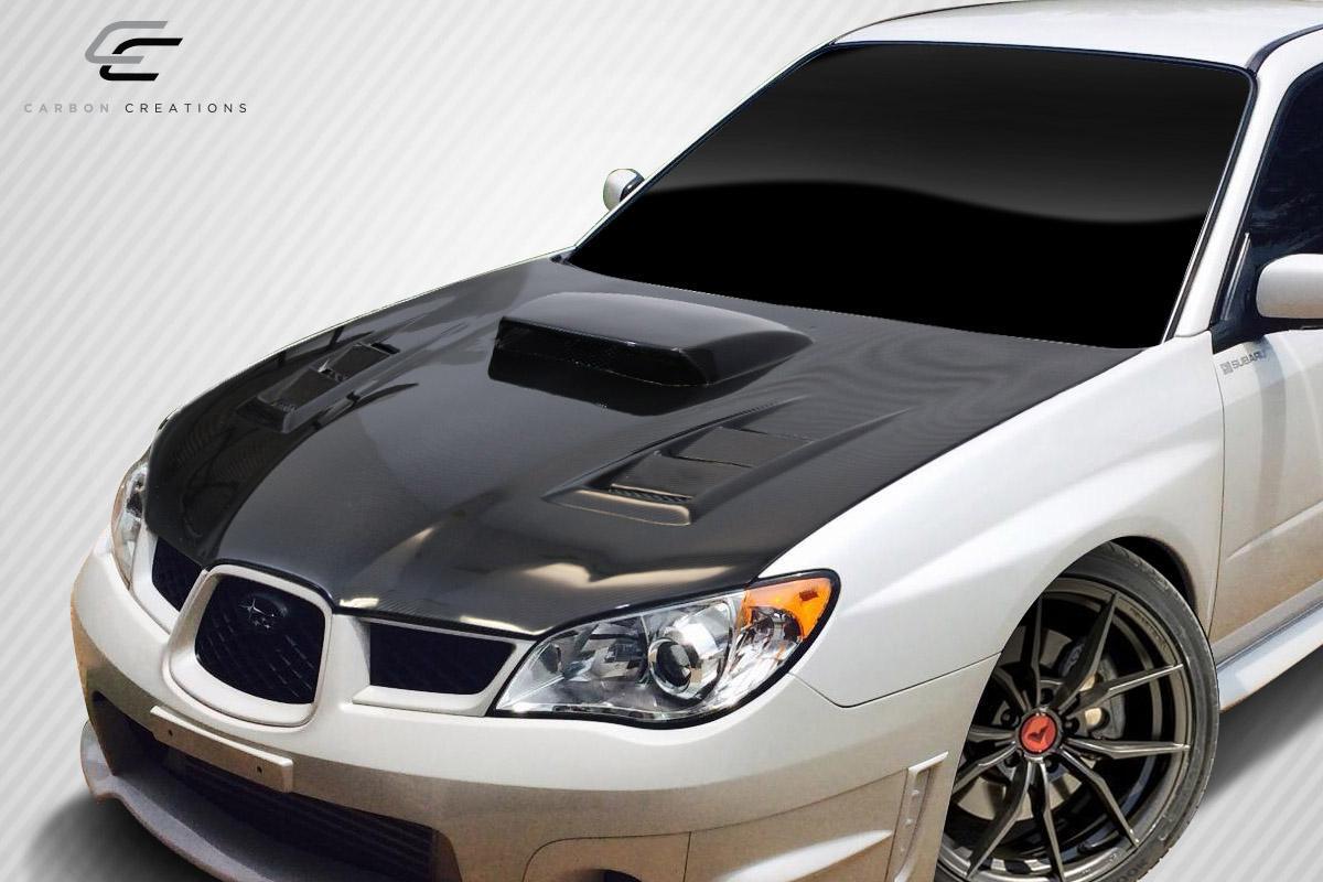 Extreme Dimensions Carbon Creations DriTech C-1 Hood - 1 Piece - 2006-2007 WRX STI