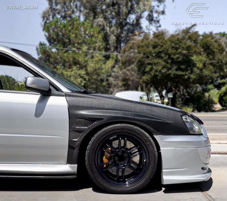 Extreme Dimensions Carbon Creations GT Concept Fenders - 2 Piece - 2004-2005 WRX STI