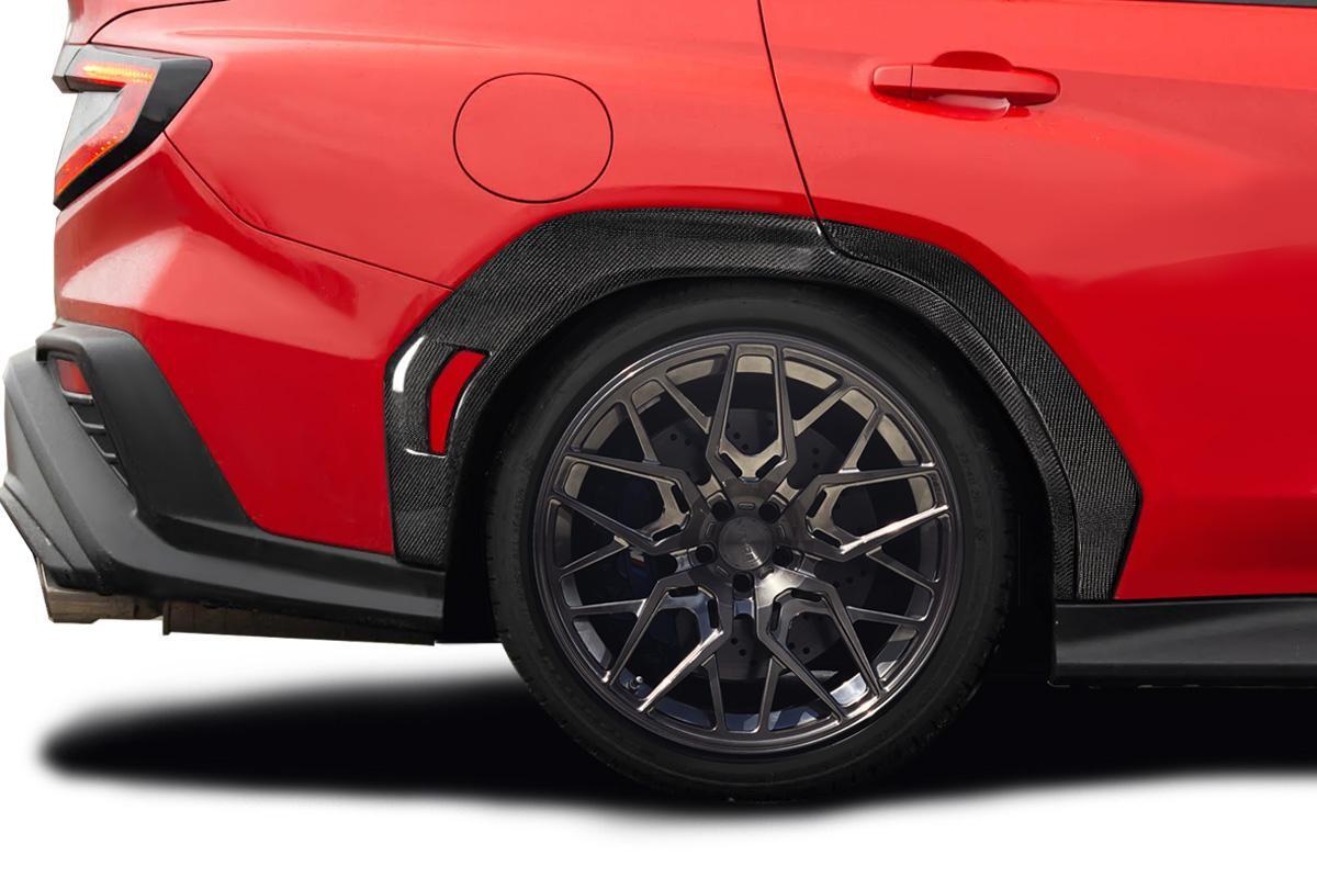 Extreme Dimensions Carbon Creations OEM Look Rear Fender Flares - 4 Pieces - 2022-2024 WRX