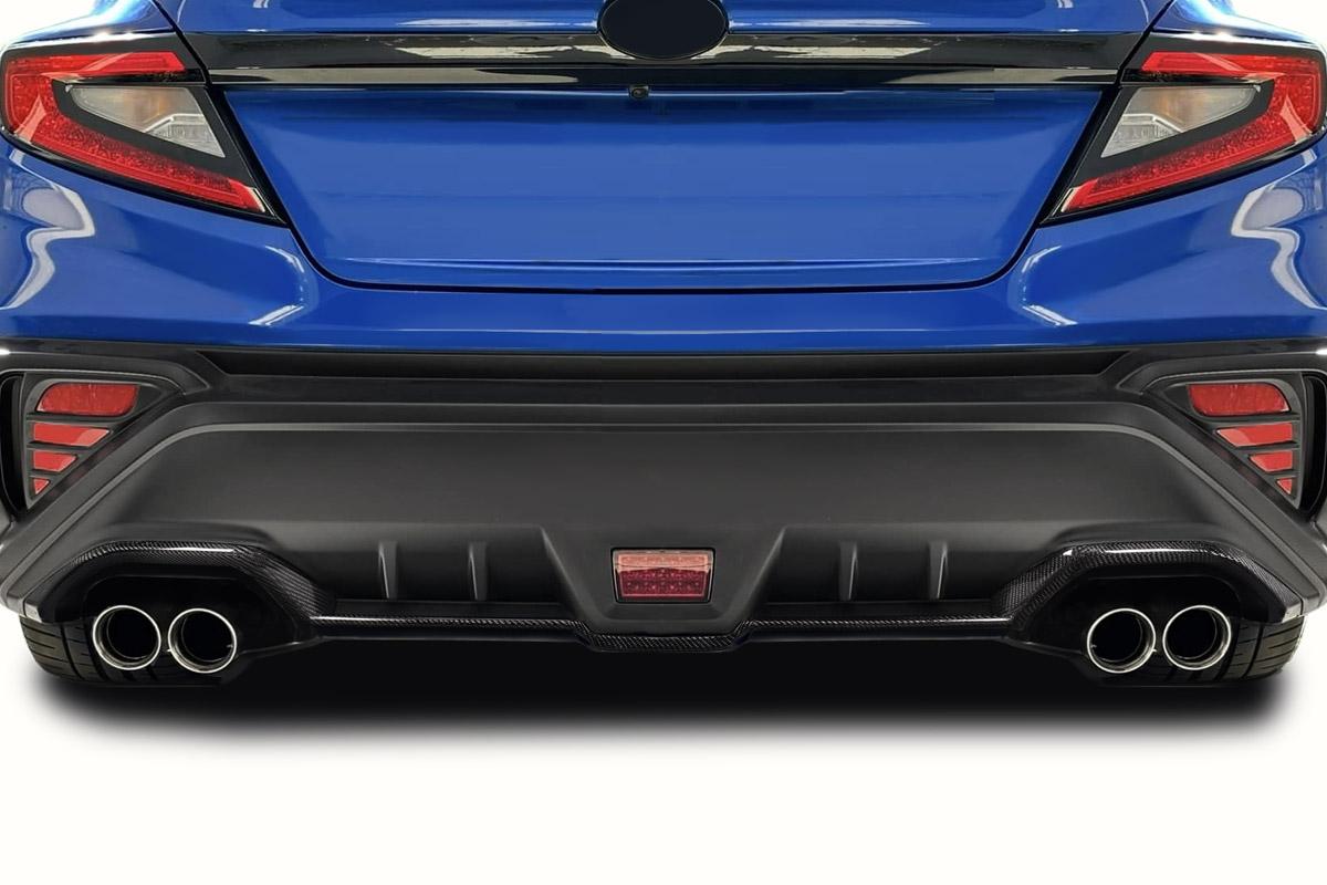Extreme Dimensions Carbon Creations STI Look Rear Diffuser - 1 Piece - 2022-2023 WRX