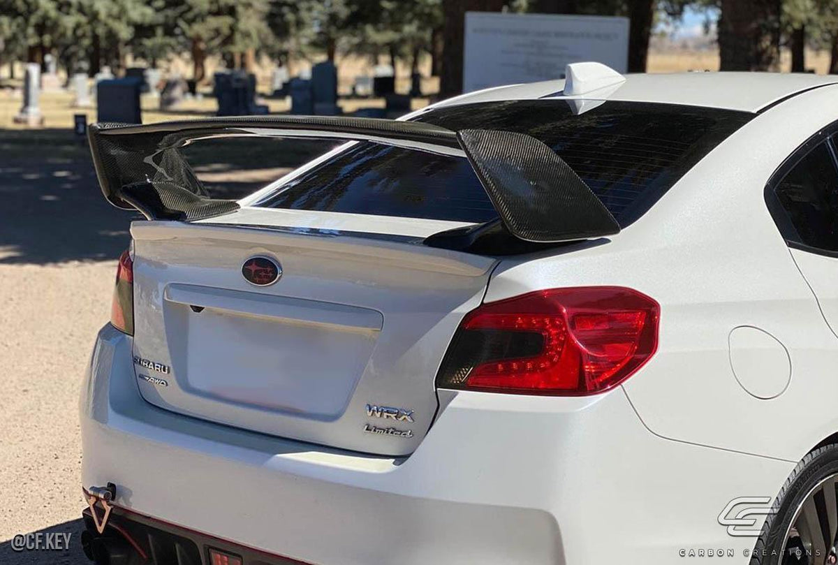 Extreme Dimensions Carbon Creations STI Look Trunk Lid Spoiler Wing - 1 Piece - 2008-2011 Impreza / WRX STI