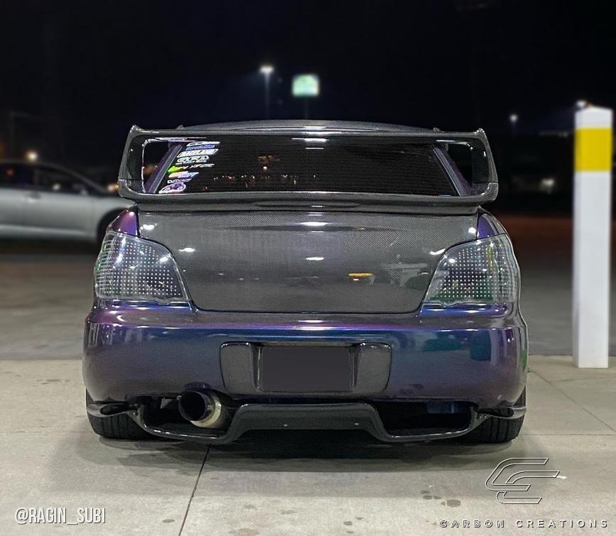 Extreme Dimensions Carbon Creations STI Look Wing Trunk Lid Spoiler - 1 Piece - 2002-2007 WRX STI