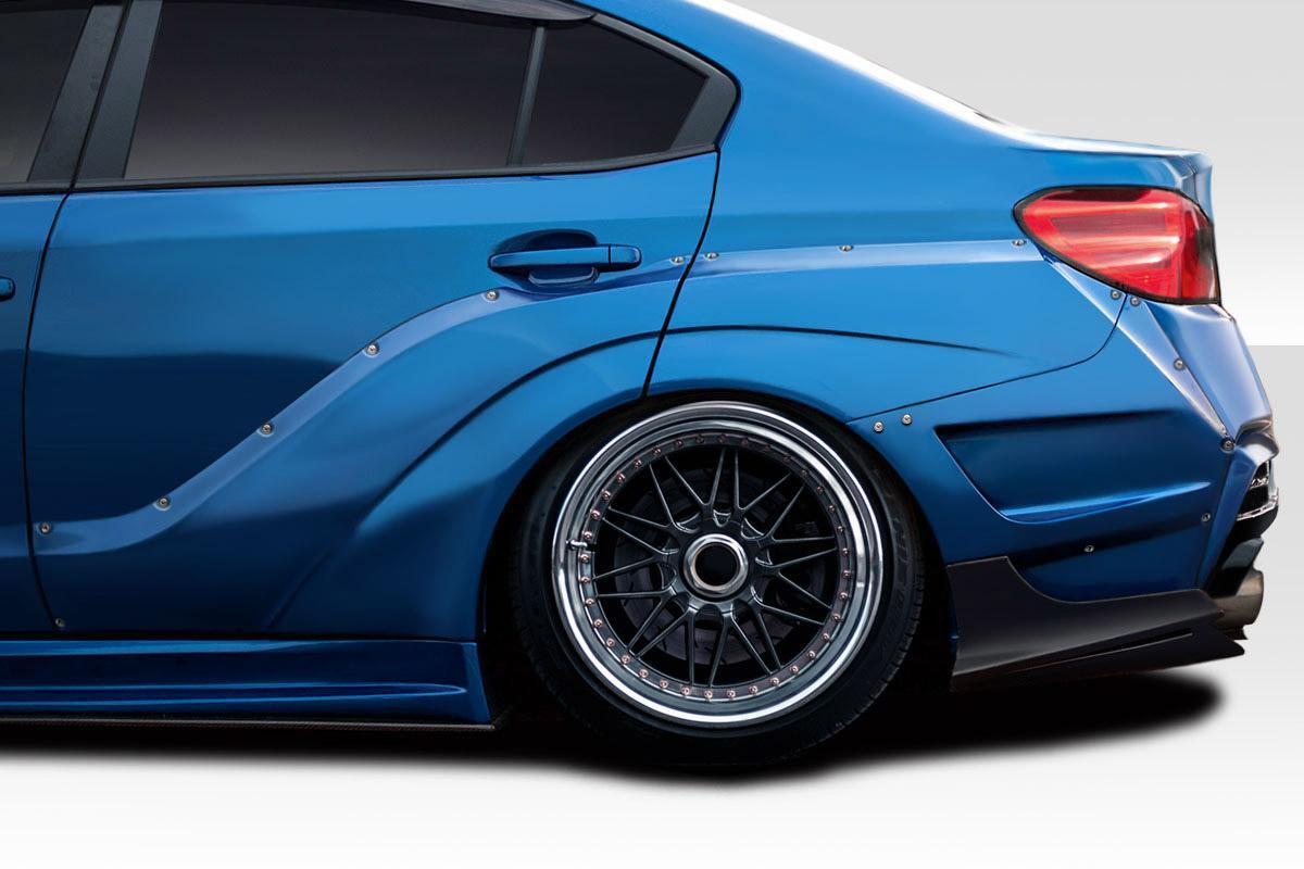 Extreme Dimensions Duraflex VRS Wide Body Rear Fender Flares - 9 Piece - 2015-2021 WRX STI