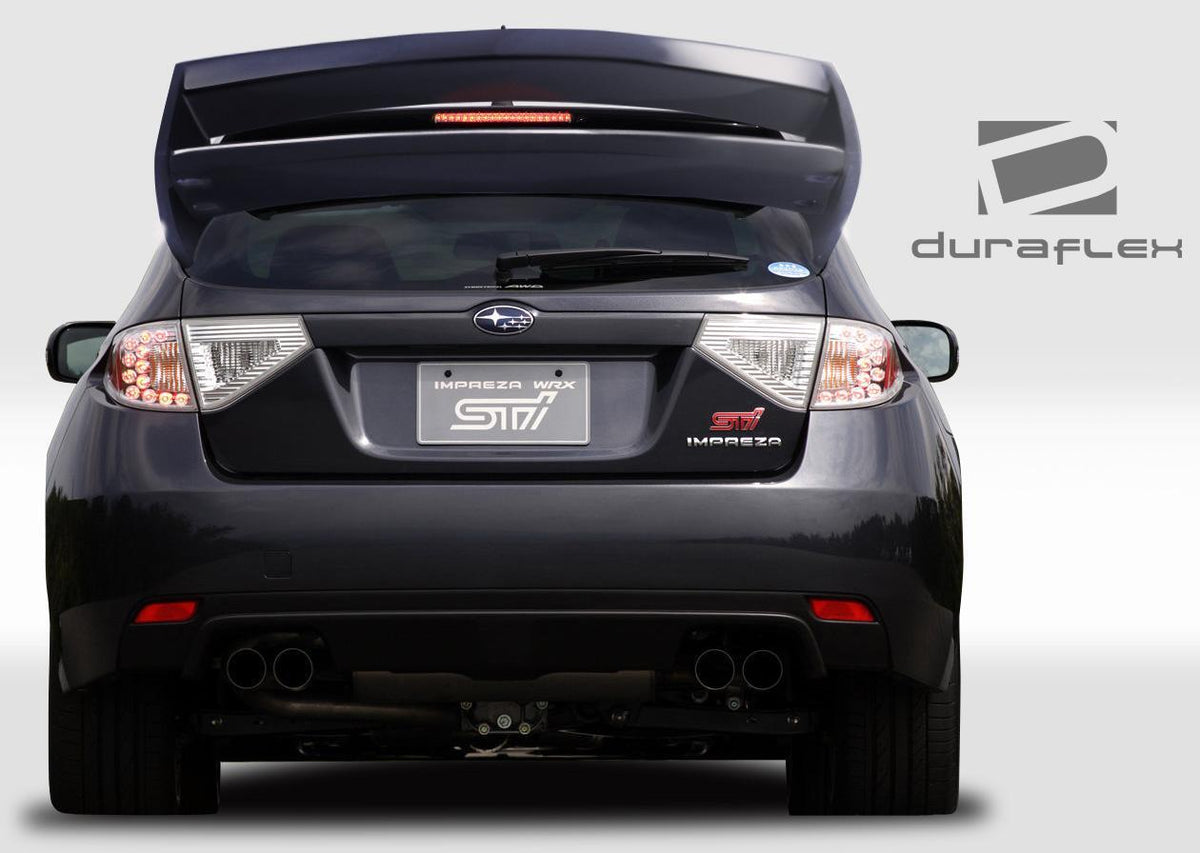 Extreme Dimensions Duraflex WRC Look Rear Wing Trunk Lid Spoiler - 1 Piece - 2008-2014 Impreza / WRX STI