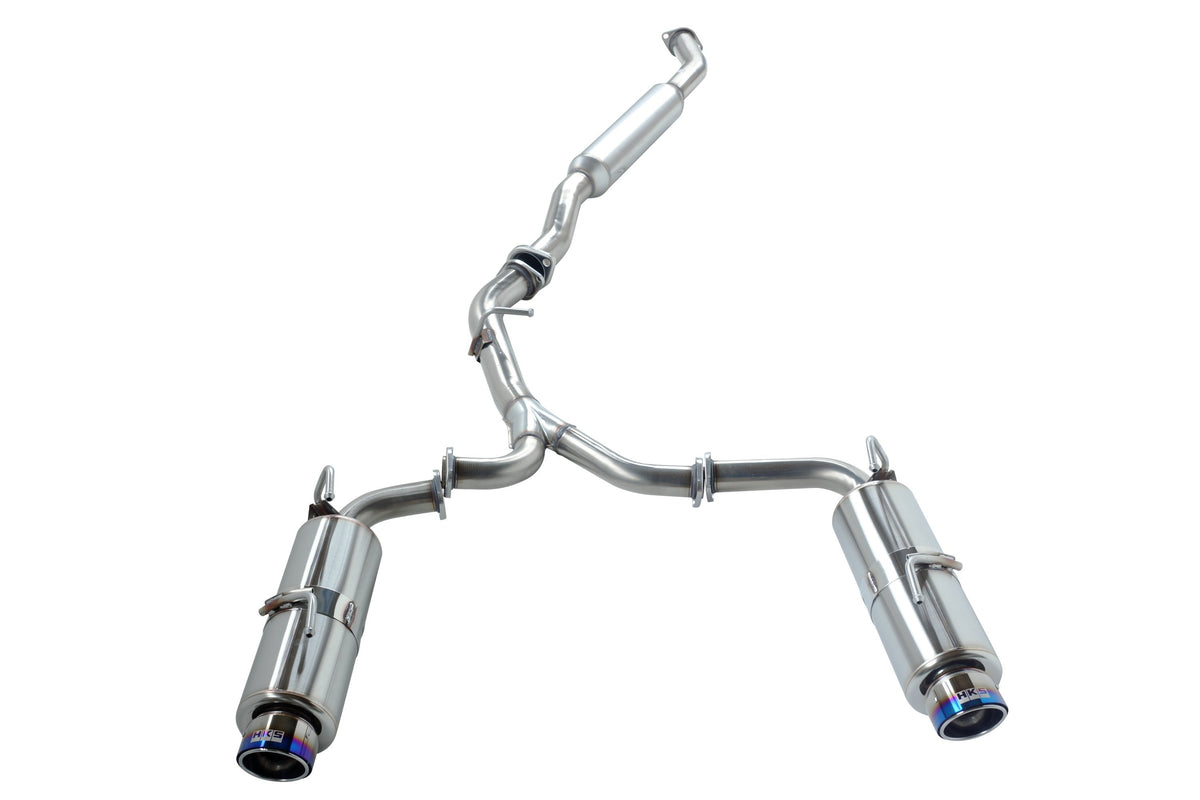 HKS Hi-Power SPEC-L II Cat-Back Exhaust - 2008-2014 Subaru WRX / STI