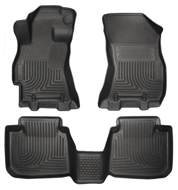 Husky Liners Weatherbeater Black Front & 2nd Seat Floor Liners - 2015 Subaru Outback